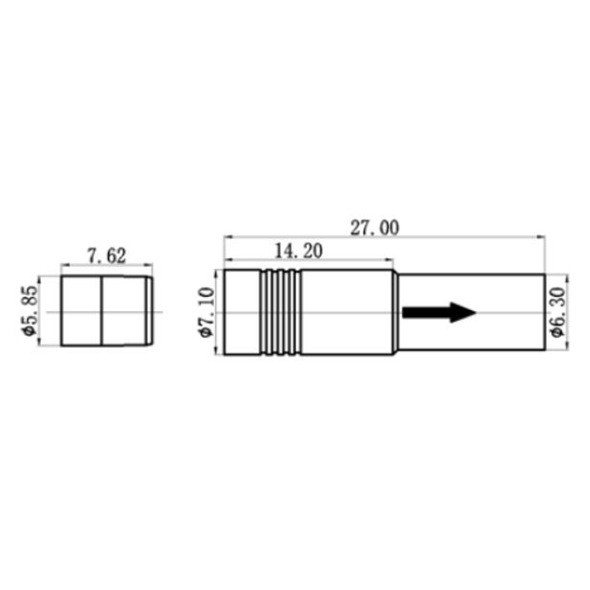 Valv soulajman katouch 2.5mm (pou sistèm idwolik avyasyon)